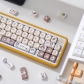 Meow Japanese Food 104+36 MOA Profile Keycap Set Cherry MX PBT Dye-subbed for Mechanical Gaming Keyboard